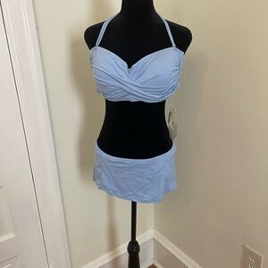 Light Blue Halter Bikini Set